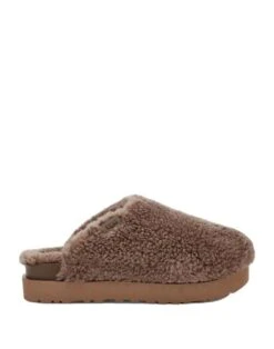 UGG Pantofola Fuzz Sugar Hickory | Sandalen Braun Damen