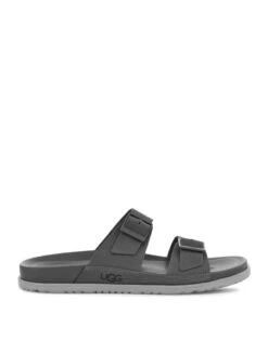 UGG Wainscott Buckle Slides Sandals | Sandalen Grau Herren