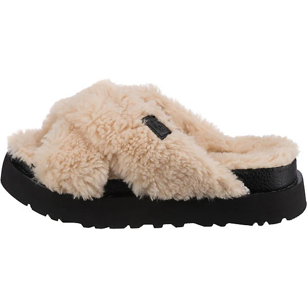 Ugg W Fuzz Sugar Cross Slide Pantoletten - Creme 5 Ugg W Fuzz Sugar Cross Slide Pantoletten - Creme – Bild 3