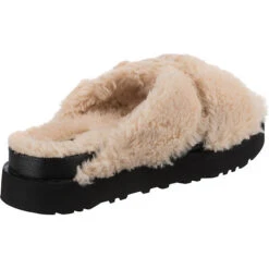 Ugg W Fuzz Sugar Cross Slide Pantoletten - Creme 13 Ugg W Fuzz Sugar Cross Slide Pantoletten - Creme -Ugg 20751258 05