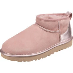 Ugg 38 Ugg W Classic Ultra Mini Shine Winterstiefeletten - Hellrosa