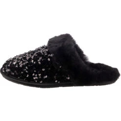 Ugg W Scuffette Ii Chunky Sequin Lammfell-Hausschuhe - Schwarz -Ugg 26293300 03