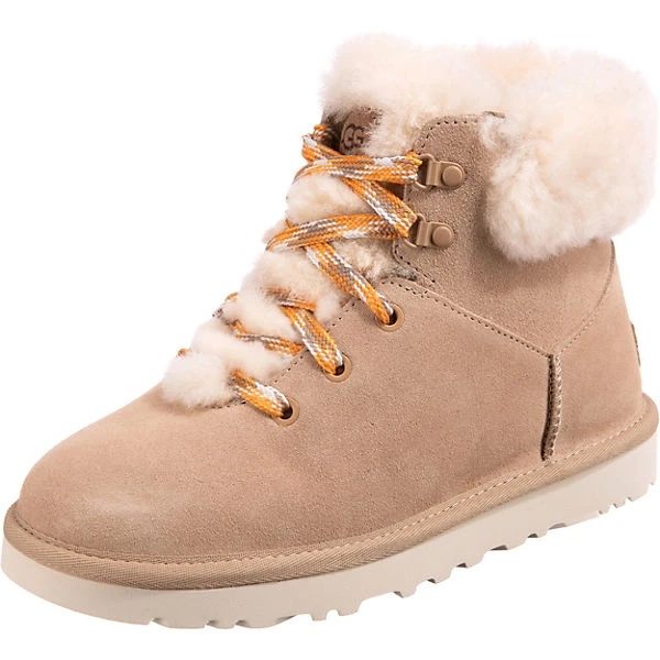 Ugg W Classic Mini Alpine Lace Winterstiefeletten - Sand 3 Ugg W Classic Mini Alpine Lace Winterstiefeletten - Sand