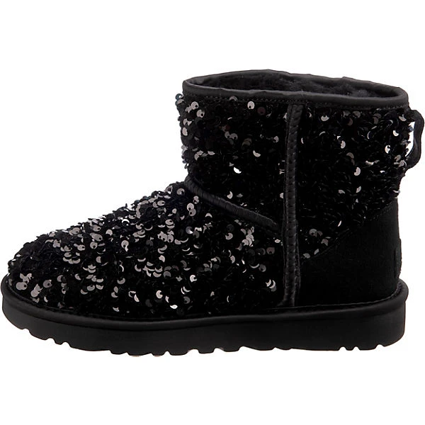 Ugg W Classic Mini Chunky Sequin Winterstiefeletten - Schwarz 5 Ugg W Classic Mini Chunky Sequin Winterstiefeletten - Schwarz – Bild 3
