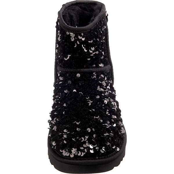 Ugg W Classic Mini Chunky Sequin Winterstiefeletten - Schwarz 6 Ugg W Classic Mini Chunky Sequin Winterstiefeletten - Schwarz – Bild 4