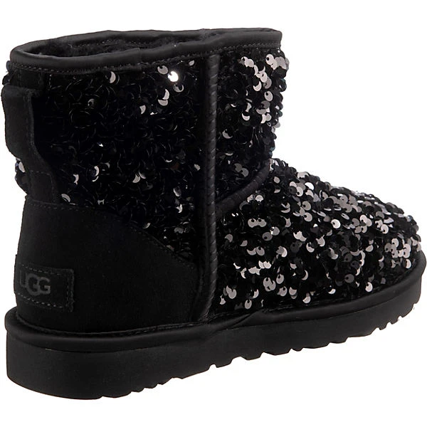 Ugg W Classic Mini Chunky Sequin Winterstiefeletten - Schwarz 7 Ugg W Classic Mini Chunky Sequin Winterstiefeletten - Schwarz – Bild 5