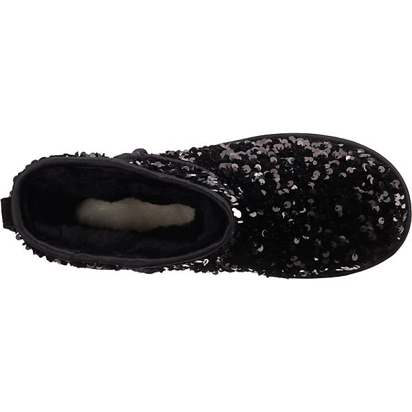 Ugg W Classic Mini Chunky Sequin Winterstiefeletten - Schwarz 8 Ugg W Classic Mini Chunky Sequin Winterstiefeletten - Schwarz – Bild 6