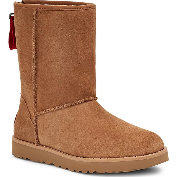 Ugg W Classic Short Logo Zip Winterstiefeletten - Braun 3 Ugg W Classic Short Logo Zip Winterstiefeletten - Braun