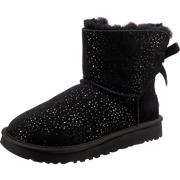 Ugg W Mini Bailey Bow Metallic Spots Winterstiefeletten - Schwarz 3 Ugg W Mini Bailey Bow Metallic Spots Winterstiefeletten - Schwarz