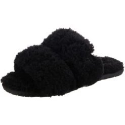Ugg W Maxi Curly Scuffetta Pantoletten - Schwarz