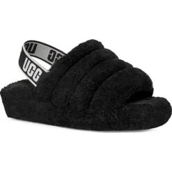 Ugg W Fluff Yeah Fuzz Sugar Pantoletten - Schwarz