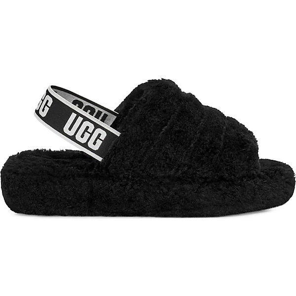 Ugg W Fluff Yeah Fuzz Sugar Pantoletten - Schwarz 4 Ugg W Fluff Yeah Fuzz Sugar Pantoletten - Schwarz – Bild 2