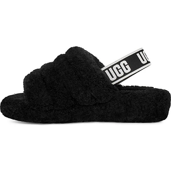 Ugg W Fluff Yeah Fuzz Sugar Pantoletten - Schwarz 5 Ugg W Fluff Yeah Fuzz Sugar Pantoletten - Schwarz – Bild 3