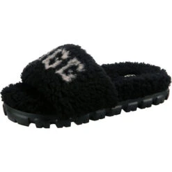 Ugg Cozetta Curly Graphic Pantoletten - Schwarz