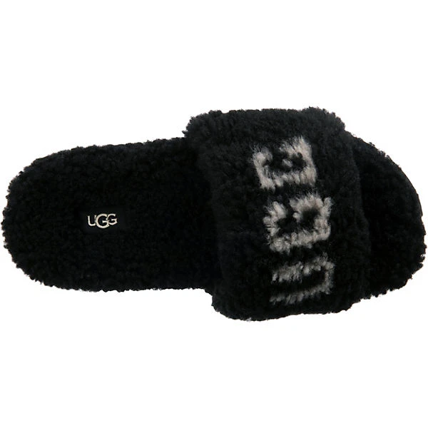 Ugg Cozetta Curly Graphic Pantoletten - Schwarz 8 Ugg Cozetta Curly Graphic Pantoletten - Schwarz – Bild 6