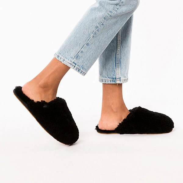 Ugg W Maxi Curly Slide Lammfell-Hausschuhe 4 Ugg W Maxi Curly Slide Lammfell-Hausschuhe – Bild 2