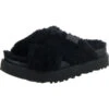Ugg W Fuzz Sugar Cross Slide Pantoletten - Schwarz 2 Ugg W Fuzz Sugar Cross Slide Pantoletten - Schwarz -Ugg 26293477 01