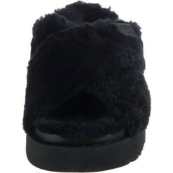 Ugg W Fuzz Sugar Cross Slide Pantoletten - Schwarz 12 Ugg W Fuzz Sugar Cross Slide Pantoletten - Schwarz -Ugg 26293477 04
