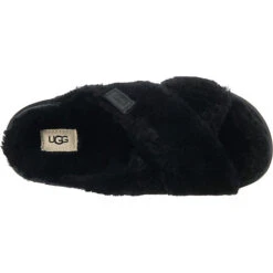 Ugg W Fuzz Sugar Cross Slide Pantoletten - Schwarz 14 Ugg W Fuzz Sugar Cross Slide Pantoletten - Schwarz -Ugg 26293477 06