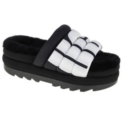 Ugg Hausschuhe Maxi Slide Logo 1127067-BLK Hausschuhe - Schwarz