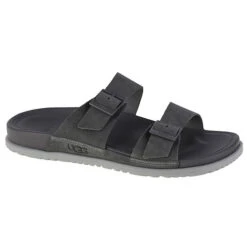 Ugg Badelatschen Wainscott Buckle Slide 1124901-DGRY Badelatschen - Grau