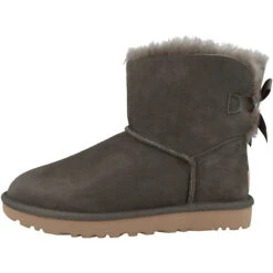 Ugg 6 Ugg Australia Mini Bailey Bow II Stiefel Damen Klassische Stiefel - Dunkelgrau