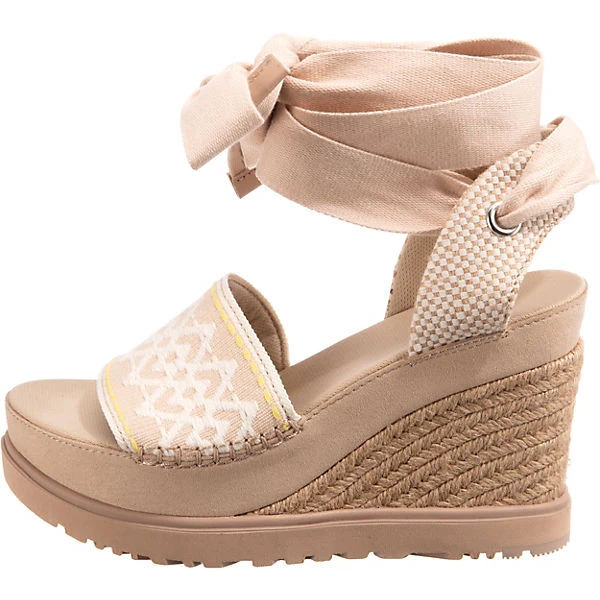 Ugg Abbot Ankle Wrap Keilsandaletten - Sand 4 Ugg Abbot Ankle Wrap Keilsandaletten - Sand – Bild 2