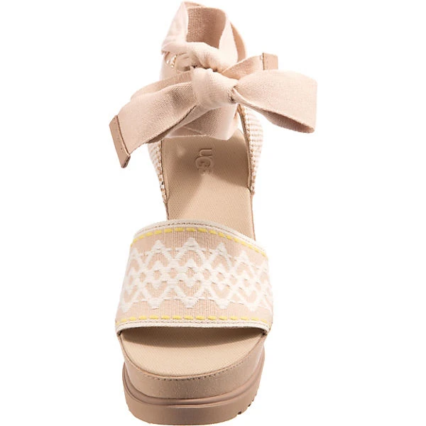 Ugg Abbot Ankle Wrap Keilsandaletten - Sand 5 Ugg Abbot Ankle Wrap Keilsandaletten - Sand – Bild 3