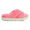 Ugg Hausschuhe "Fuzz Sugar Cross Slide" In Rosa -Ugg ugg hausschuhe fuzz sugar cross slide in rosa