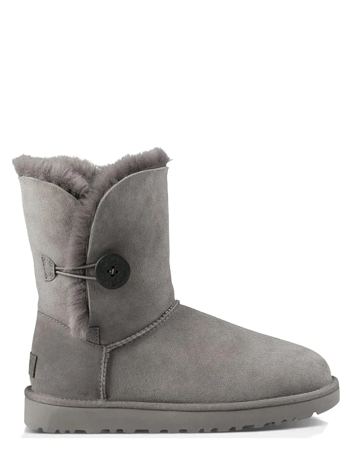 Ugg Lammfell-Boots "Bailey Button II" In Grau 4 Ugg Lammfell-Boots "Bailey Button II" In Grau – Bild 2