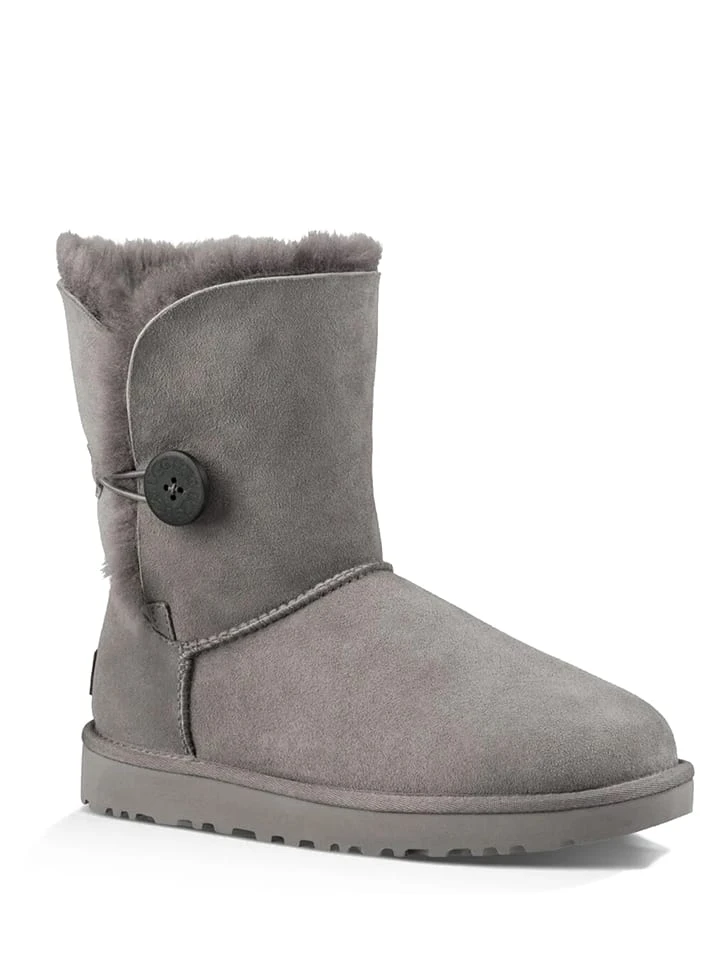 Ugg Lammfell-Boots "Bailey Button II" In Grau 3 Ugg Lammfell-Boots "Bailey Button II" In Grau