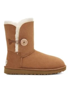 Ugg Lammfell-Boots "Bailey Button II" In Hellbraun