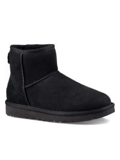 Ugg Lammfell-Boots "Classic Mini II" In Schwarz -Ugg ugg lammfell boots classic mini ii in schwarz 1