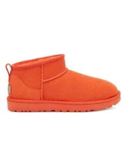 Ugg Lammfell-Boots "Classic Ultra Mini" In Orange