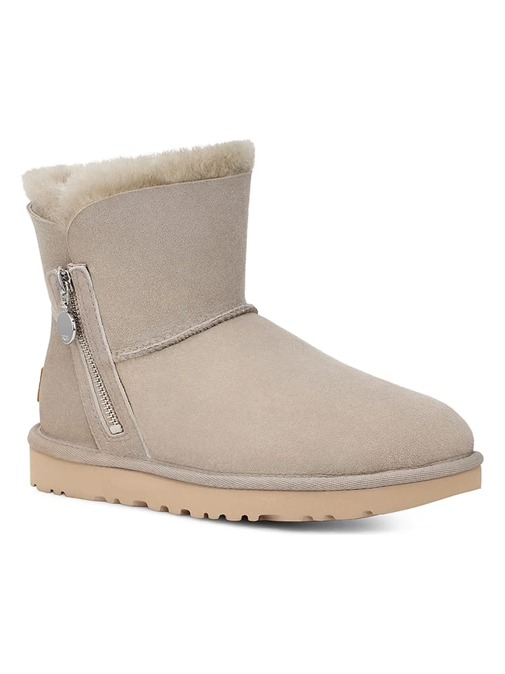 Ugg Lammfell-Boots In Beige 4 Ugg Lammfell-Boots In Beige – Bild 2