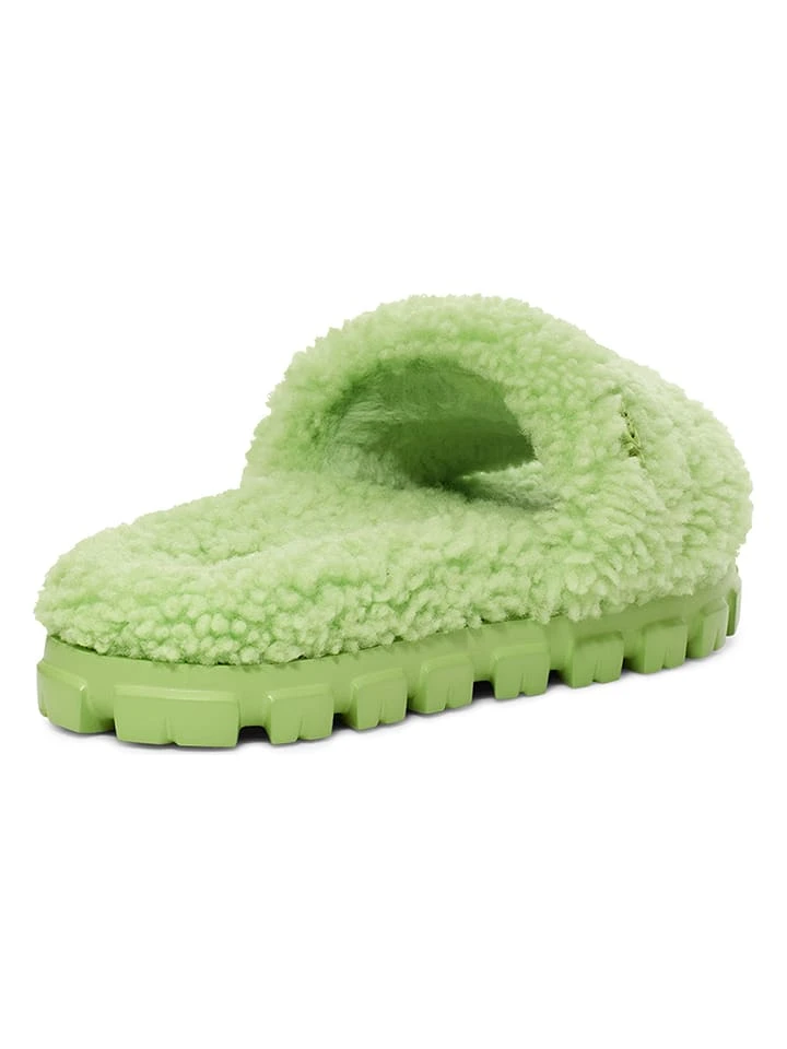 Ugg Lammfell-Hausschuhe "Cozetta Curly" In Grün 5 Ugg Lammfell-Hausschuhe "Cozetta Curly" In Grün – Bild 3