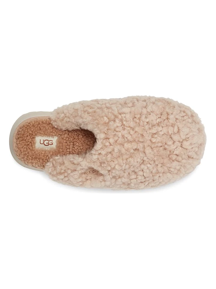 Ugg Lammfell-Hausschuhe "Maxi Curly Platform" In Beige 7 Ugg Lammfell-Hausschuhe "Maxi Curly Platform" In Beige – Bild 5