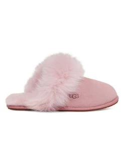 Ugg Lammfell-Hausschuhe "Scuff Sis" In Rosa