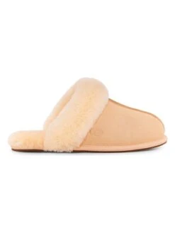Ugg Lammfell-Hausschuhe "Scuffette II" In Beige