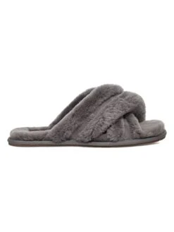 Ugg Lammfell-Hausschuhe "Scuffita" In Grau
