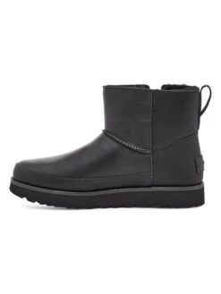 Ugg Leder-Boots "Classic Zip Mini" In Schwarz -Ugg ugg leder boots classic zip mini in schwarz 3