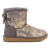 Ugg Leder-Boots "Mini Bailey Bow Gold Wash" In Lila/ Gold 1 Ugg Leder-Boots "Mini Bailey Bow Gold Wash" In Lila/ Gold -Ugg ugg leder boots mini bailey bow gold wash in lila gold