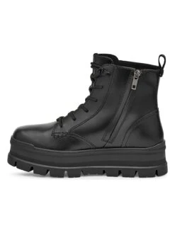 Ugg Leder-Boots "Sidnee" In Schwarz -Ugg ugg leder boots sidnee in schwarz 2