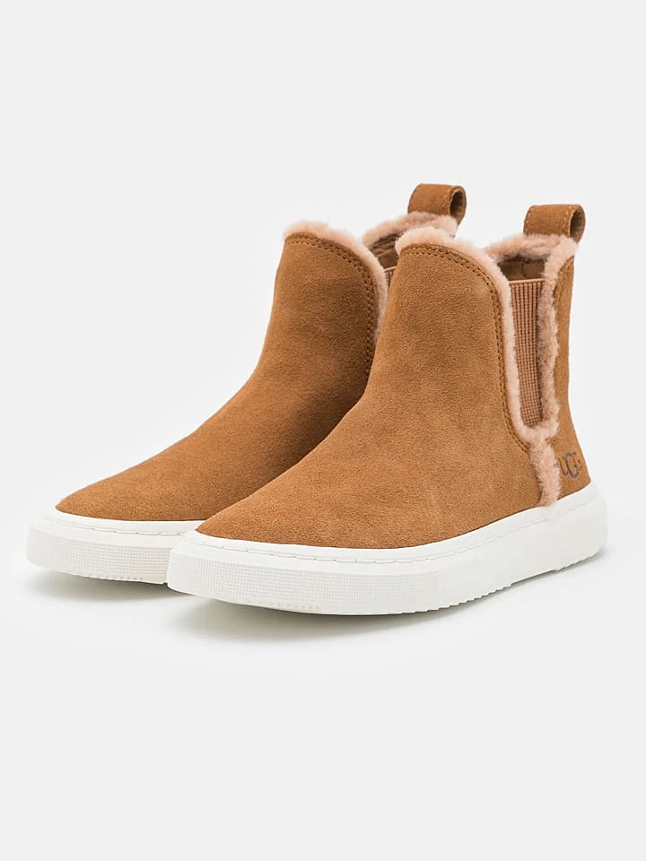 Ugg Leder-Chelsea-Boots "W ALAMEDA CHELSEA" In Hellbraun 4 Ugg Leder-Chelsea-Boots "W ALAMEDA CHELSEA" In Hellbraun – Bild 2