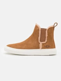 Ugg Leder-Chelsea-Boots "W ALAMEDA CHELSEA" In Hellbraun